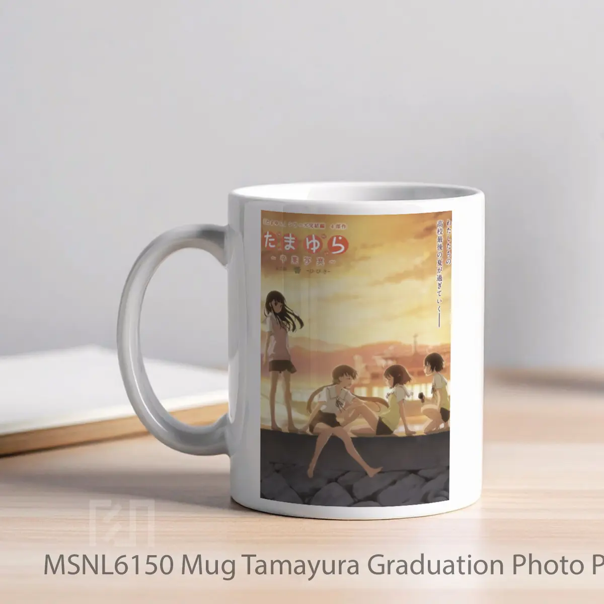 Mug Tamayura Graduation Photo Part 2 Hibiki Gelas Keramik Tema Film MSNL6150 - Tampak Kiri