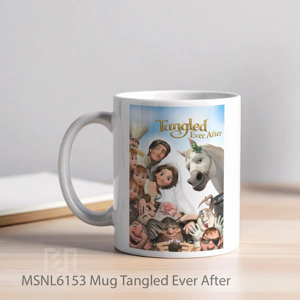 Mug Tangled Ever After Gelas Keramik Tema Film MSNL6153 - Tampak Kiri