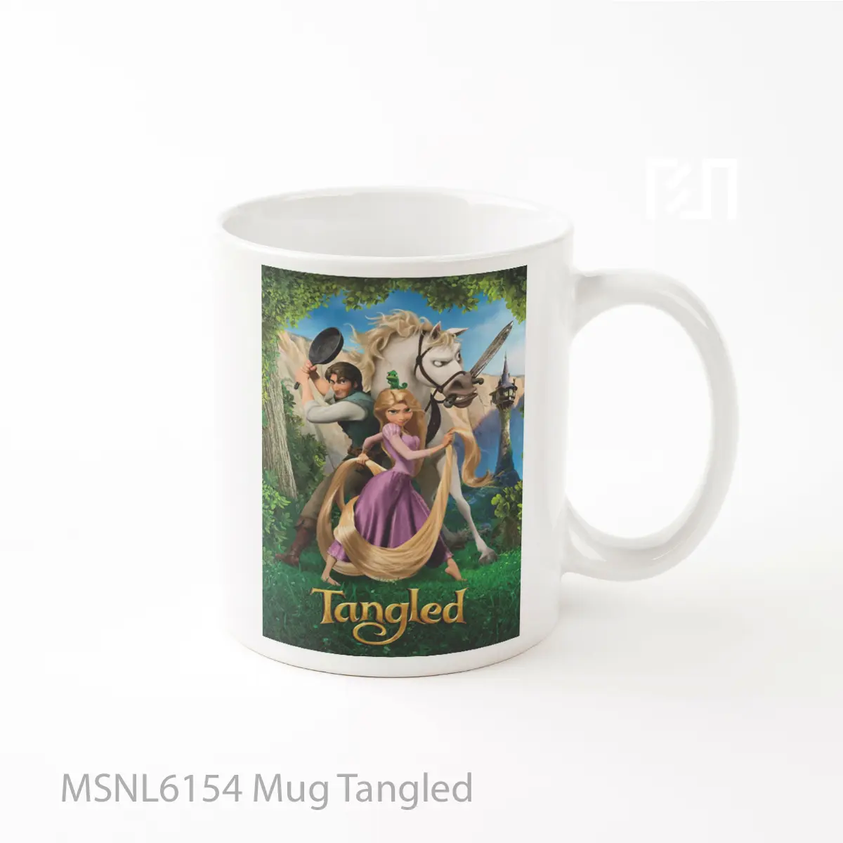 Mug Tangled Gelas Keramik Tema Film MSNL6154