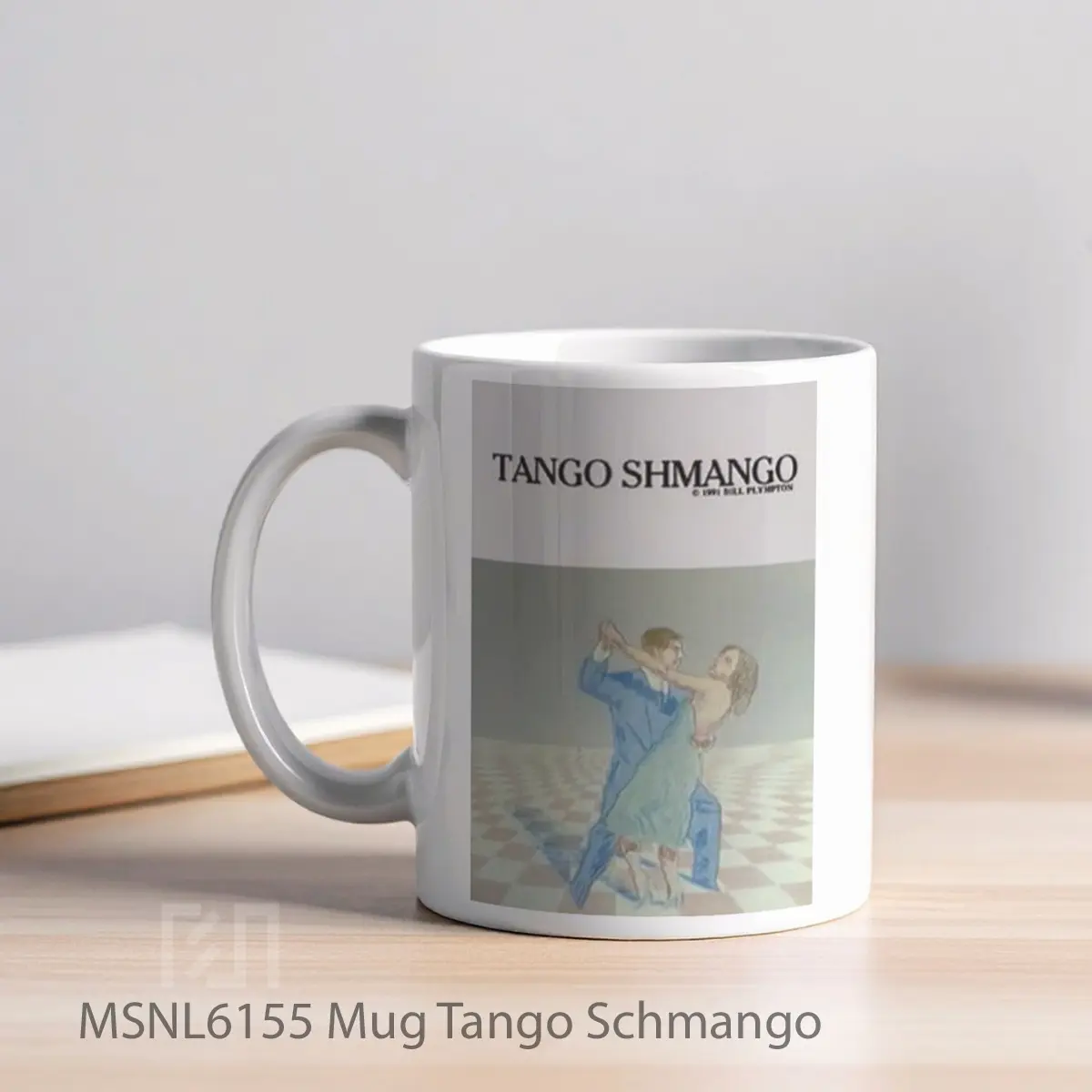 Mug Tango Schmango Gelas Keramik Tema Film MSNL6155 - Tampak Kiri
