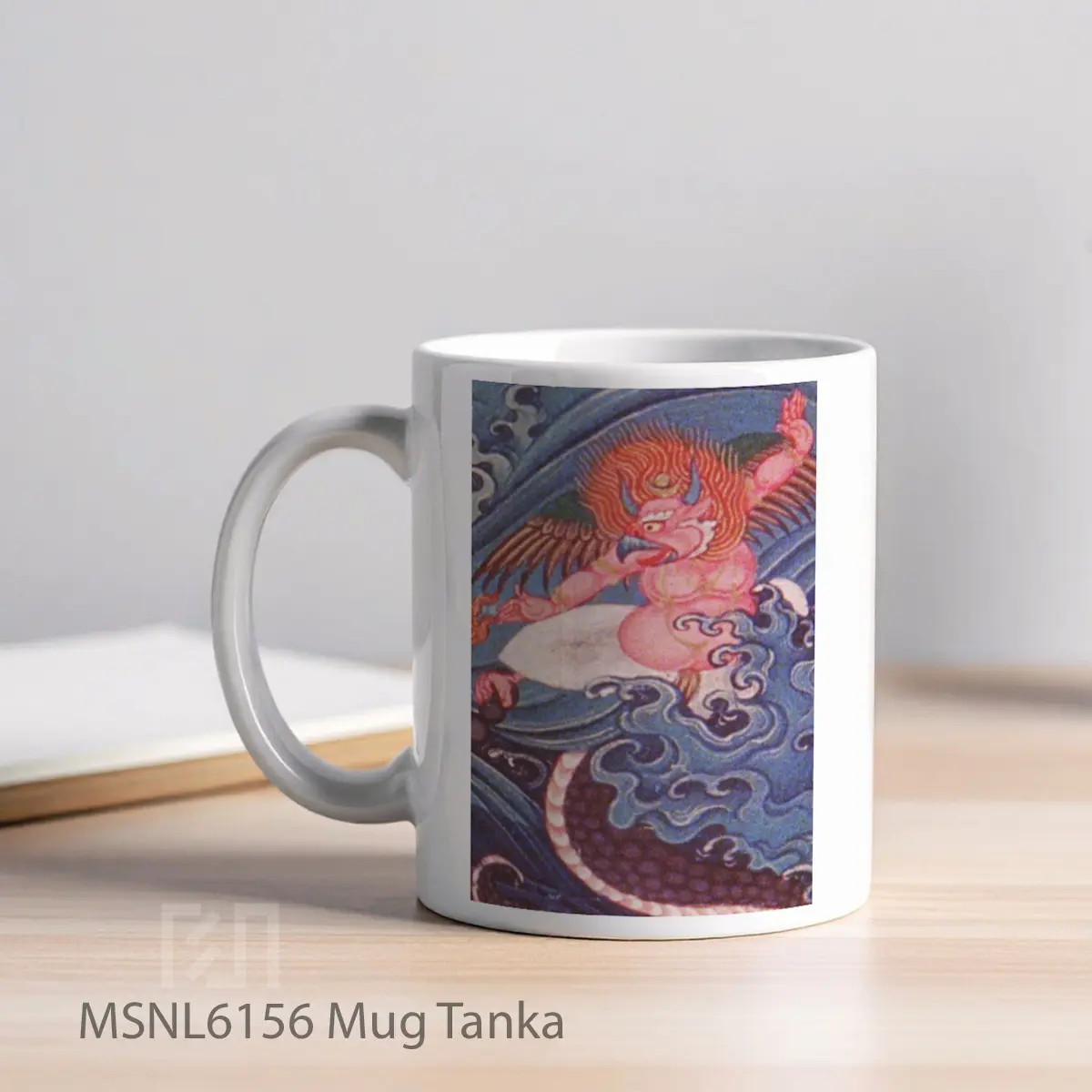Mug Tanka Gelas Keramik Tema Film MSNL6156 - Tampak Kiri