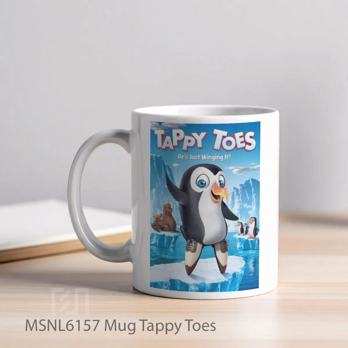 Mug Tappy Toes Gelas Keramik Tema Film MSNL6157 - Tampak Kiri