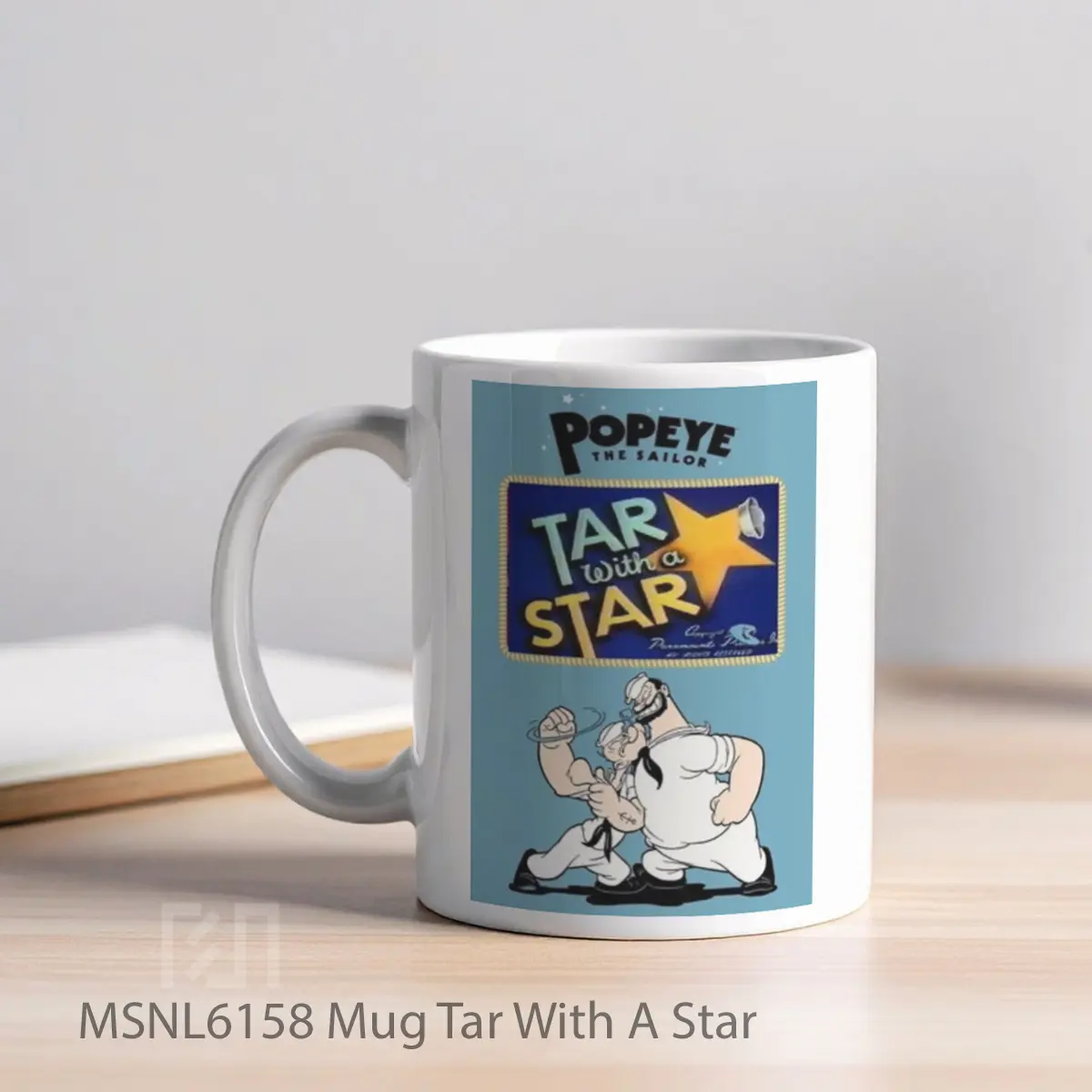 Mug Tar With A Star Gelas Keramik Tema Film MSNL6158 - Tampak Kiri