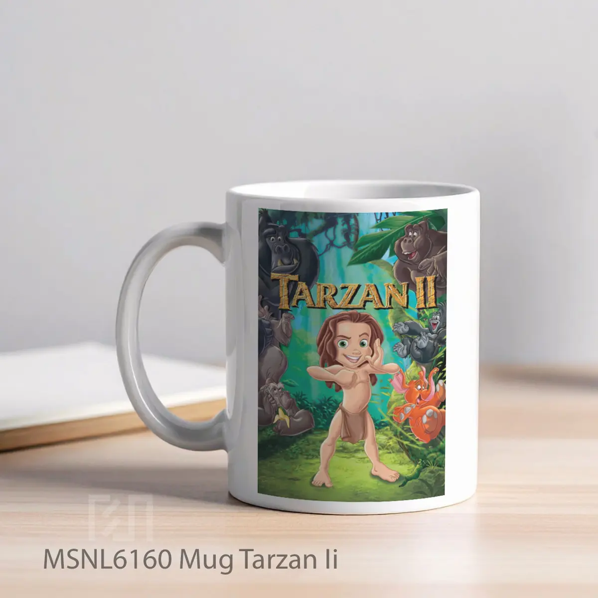 Mug Tarzan Ii Gelas Keramik Tema Film MSNL6160 - Tampak Kiri