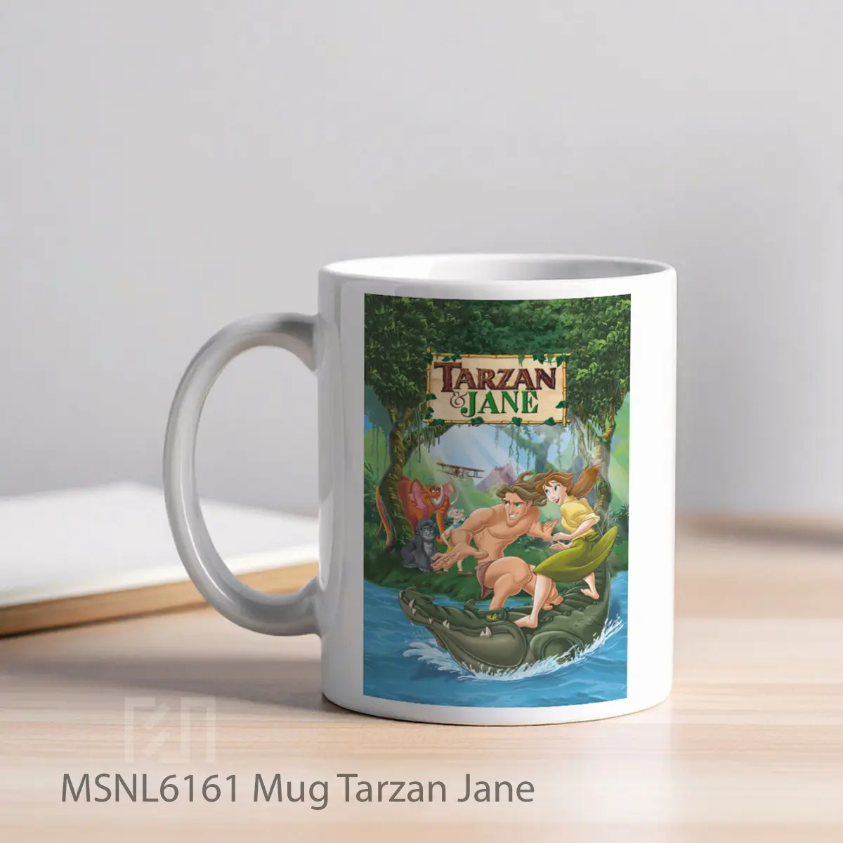 Mug Tarzan Jane Gelas Keramik Tema Film MSNL6161 - Tampak Kiri