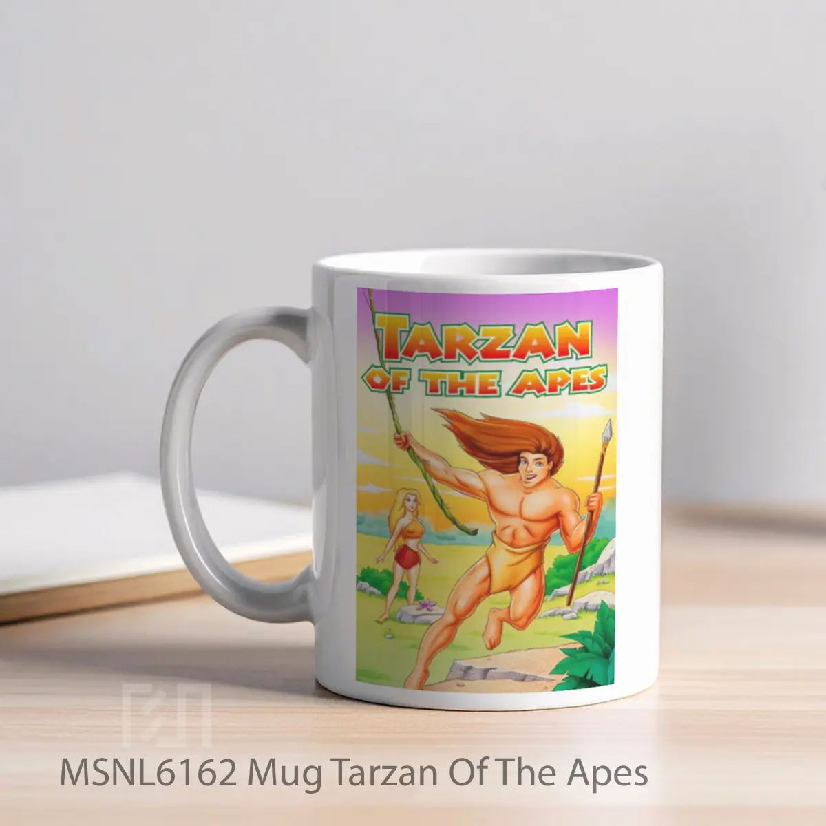 Mug Tarzan Of The Apes Gelas Keramik Tema Film MSNL6162 - Tampak Kiri