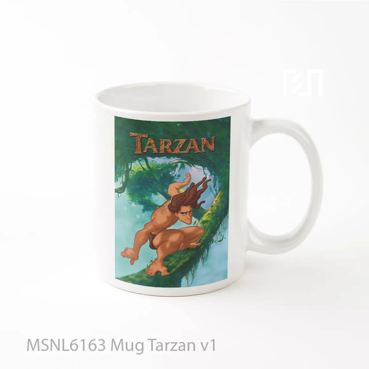 Mug Tarzan V1 Gelas Keramik Tema Film MSNL6163