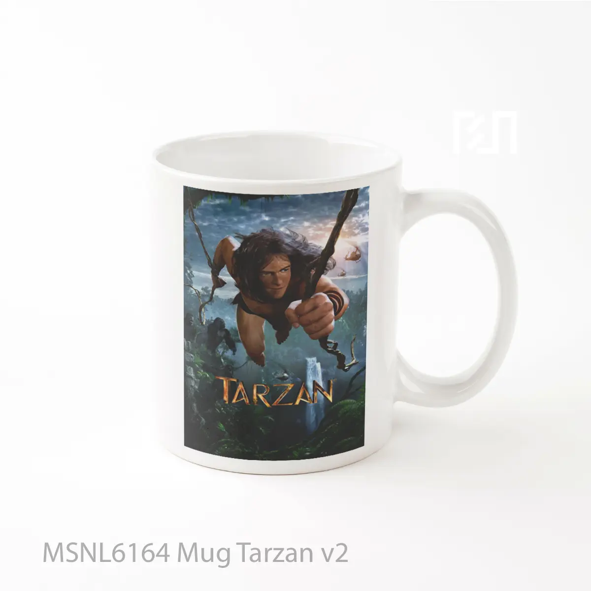 Mug Tarzan V2 Gelas Keramik Tema Film MSNL6164