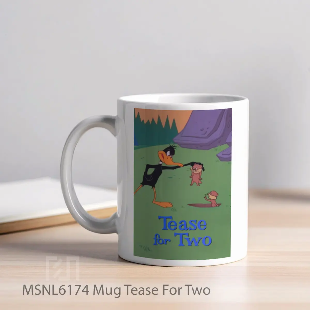 Mug Tease For Two Gelas Keramik Tema Film MSNL6174 - Tampak Kiri