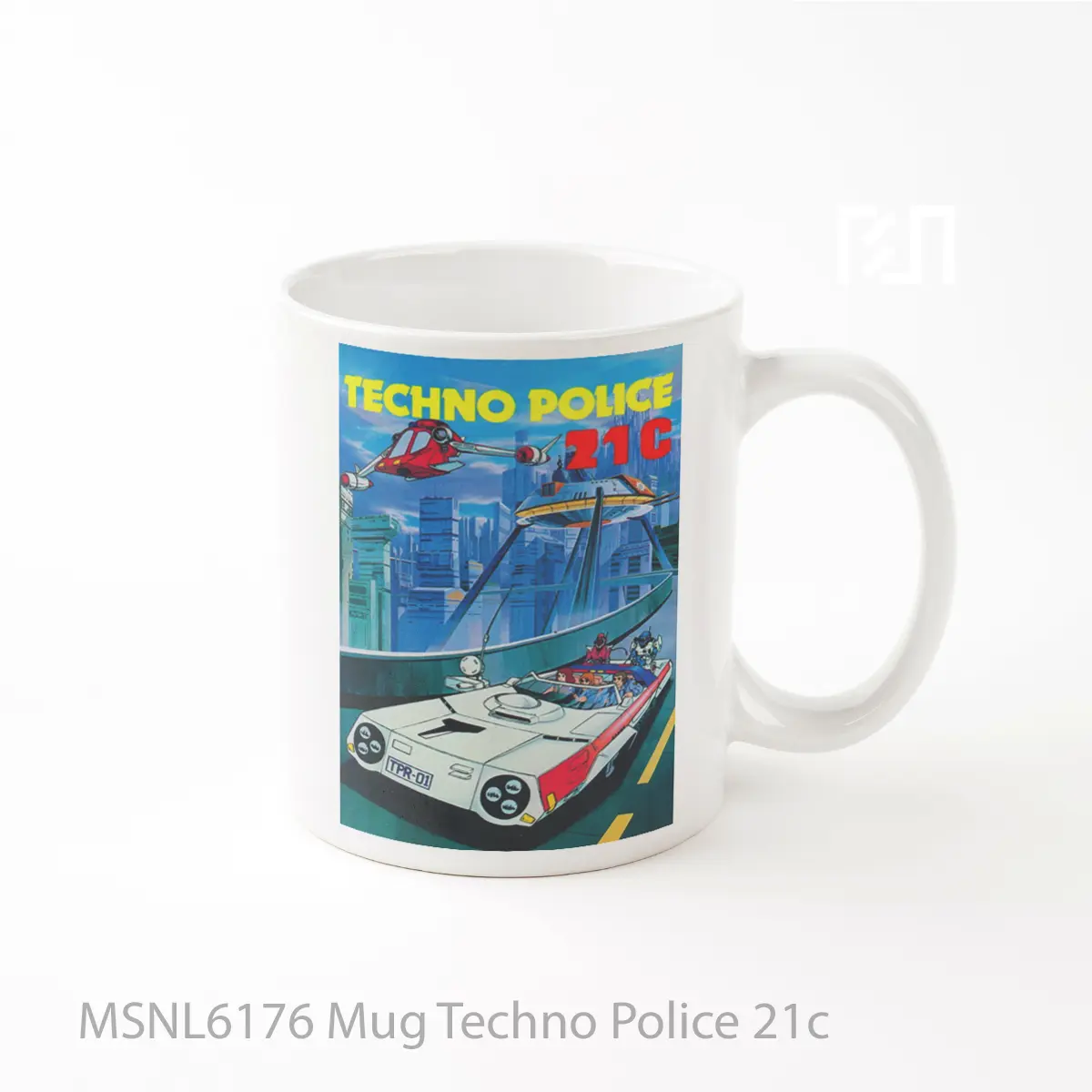 Mug Techno Police 21c Gelas Keramik Tema Film MSNL6176