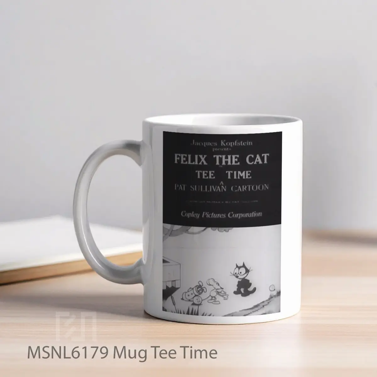 Mug Tee Time Gelas Keramik Tema Film MSNL6179 - Tampak Kiri