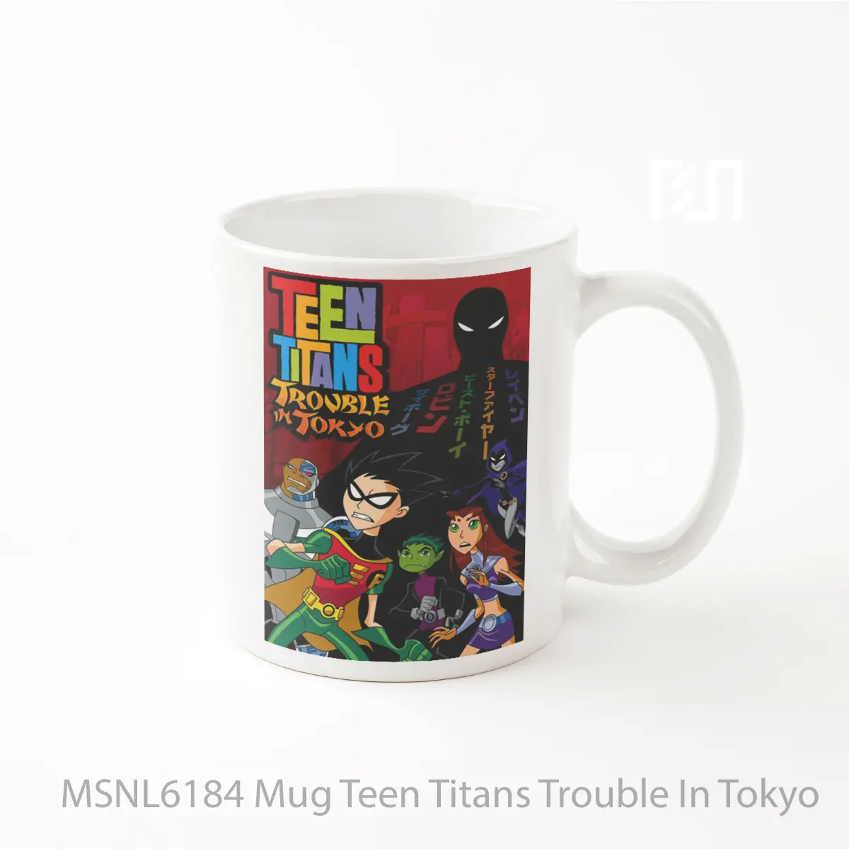 Mug Teen Titans Trouble In Tokyo Gelas Keramik Tema Film MSNL6184