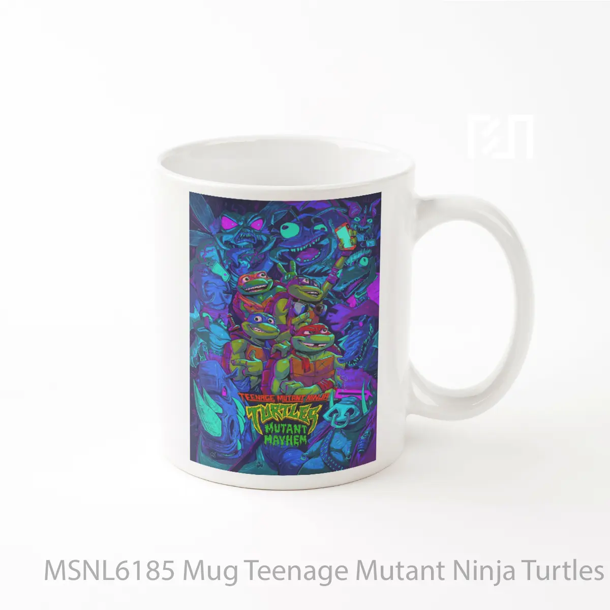 Mug Teenage Mutant Ninja Turtles Mutant Mayhem Gelas Keramik Tema Film MSNL6185