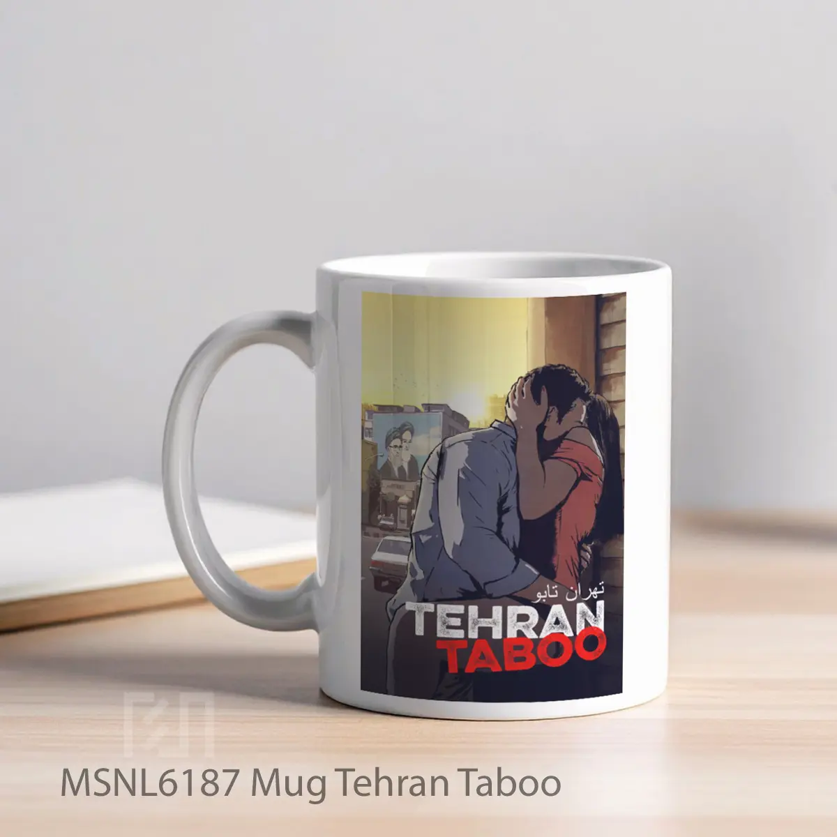 Mug Tehran Taboo Gelas Keramik Tema Film MSNL6187 - Tampak Kiri