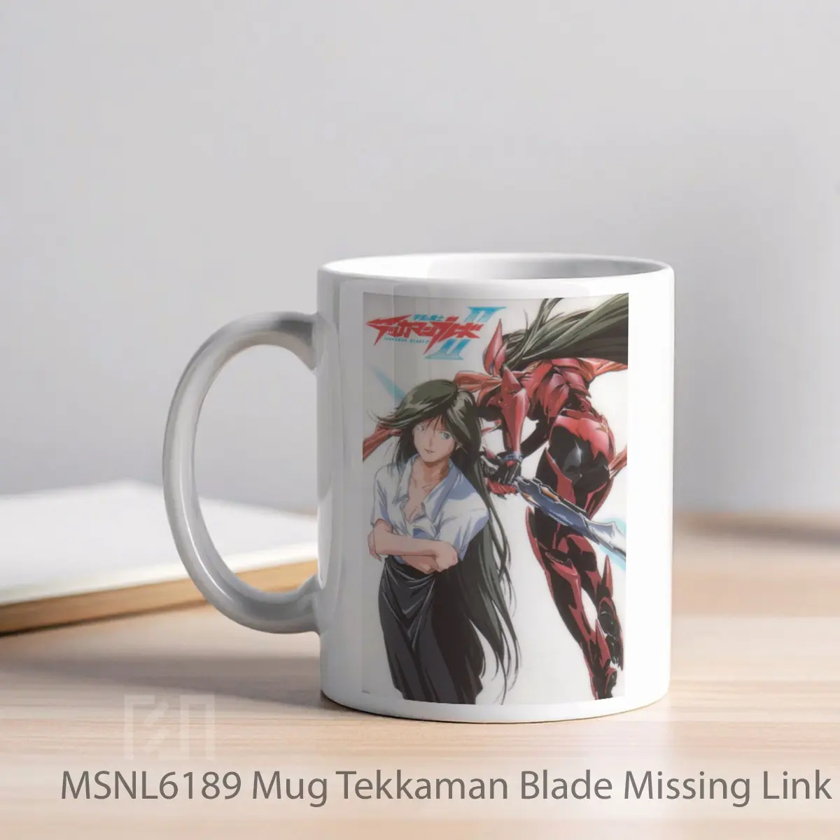 Mug Tekkaman Blade Missing Link Gelas Keramik Tema Film MSNL6189 - Tampak Kiri
