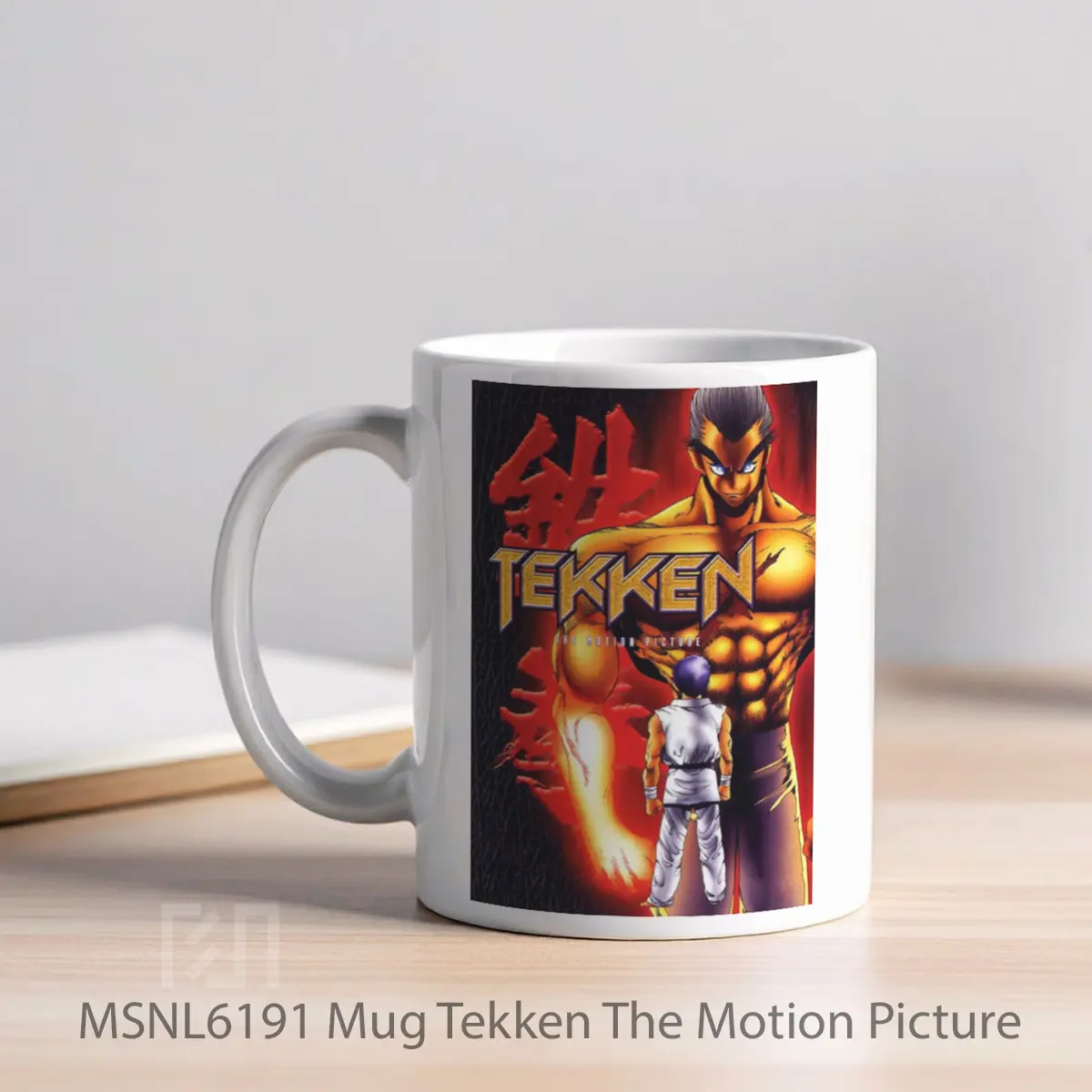 Mug Tekken The Motion Picture Gelas Keramik Tema Film MSNL6191 - Tampak Kiri