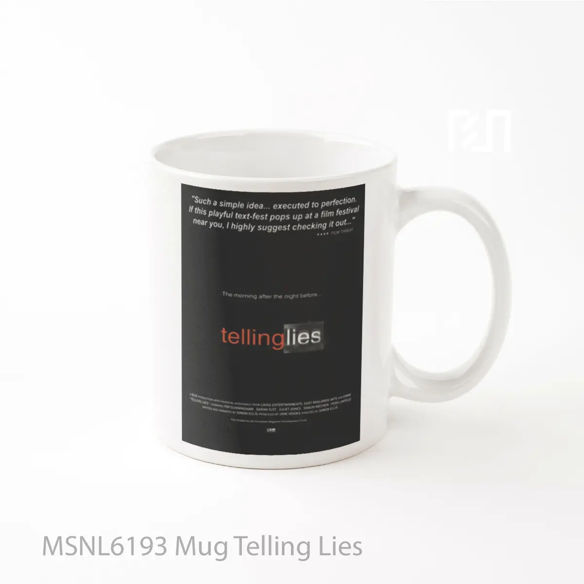 Mug Telling Lies Gelas Keramik Tema Film MSNL6193