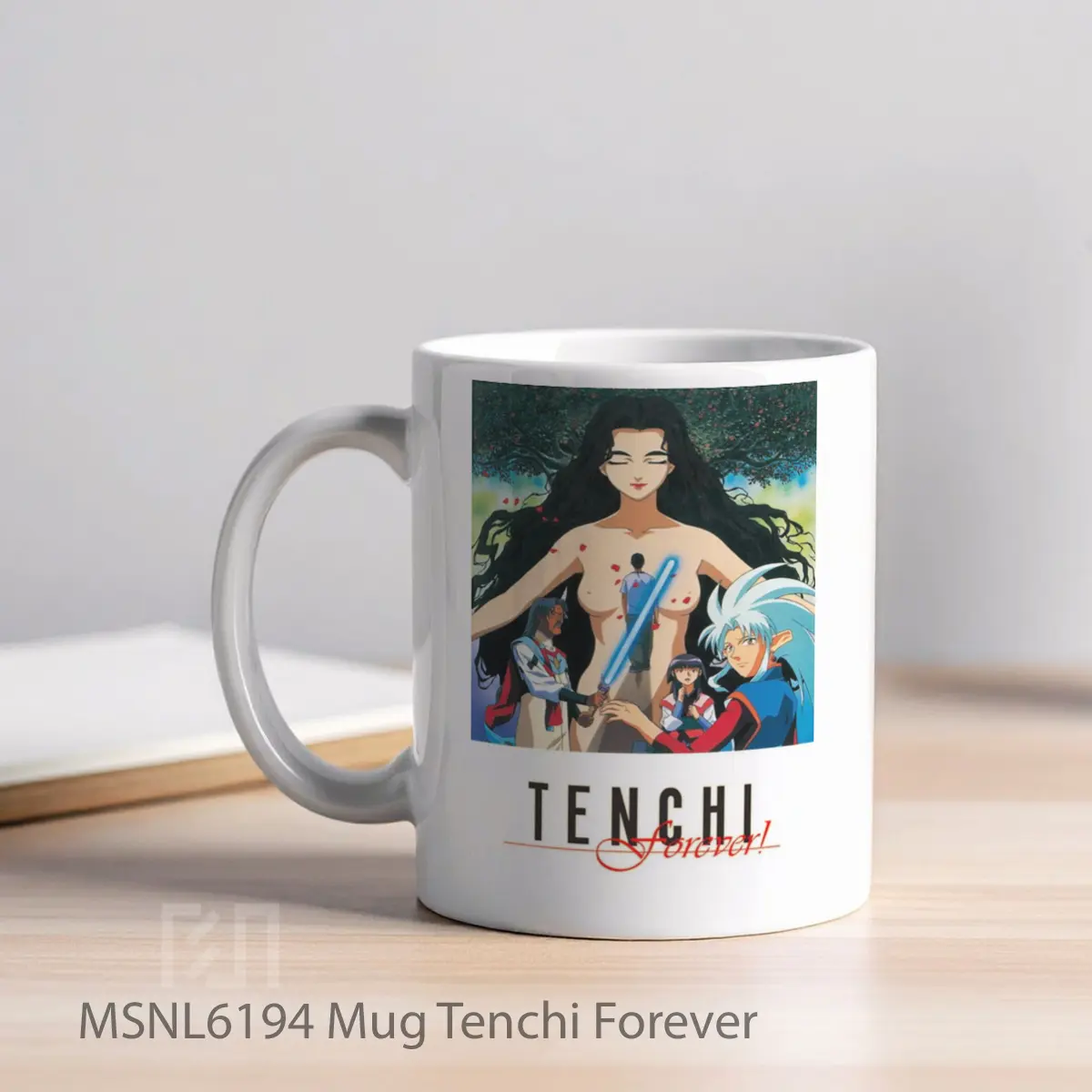 Mug Tenchi Forever Gelas Keramik Tema Film MSNL6194 - Tampak Kiri