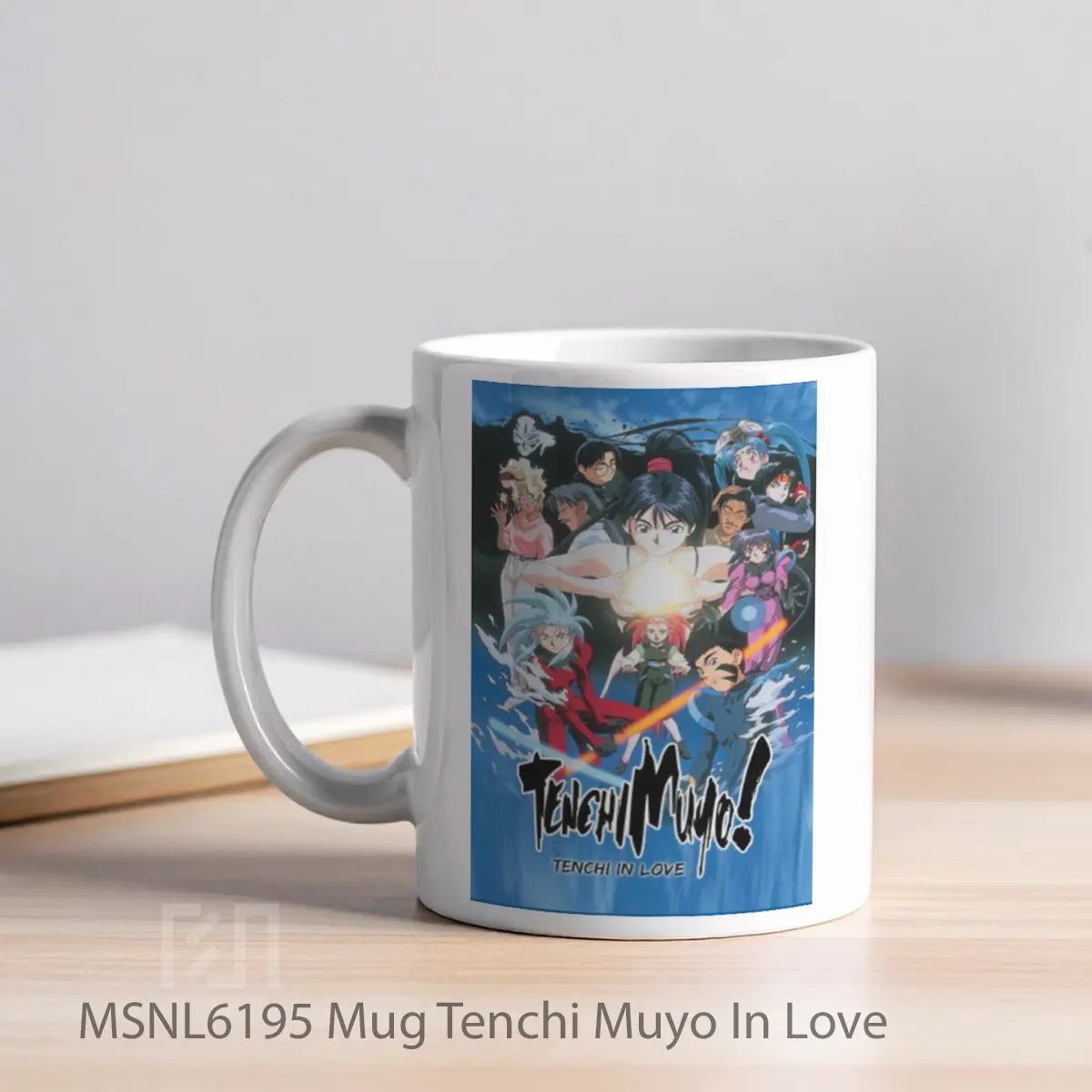 Mug Tenchi Muyo In Love Gelas Keramik Tema Film MSNL6195 - Tampak Kiri