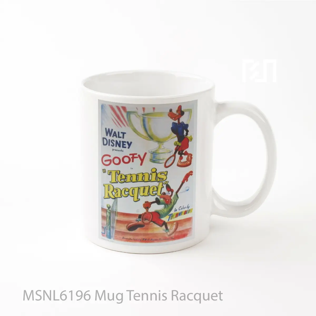Mug Tennis Racquet Gelas Keramik Tema Film MSNL6196
