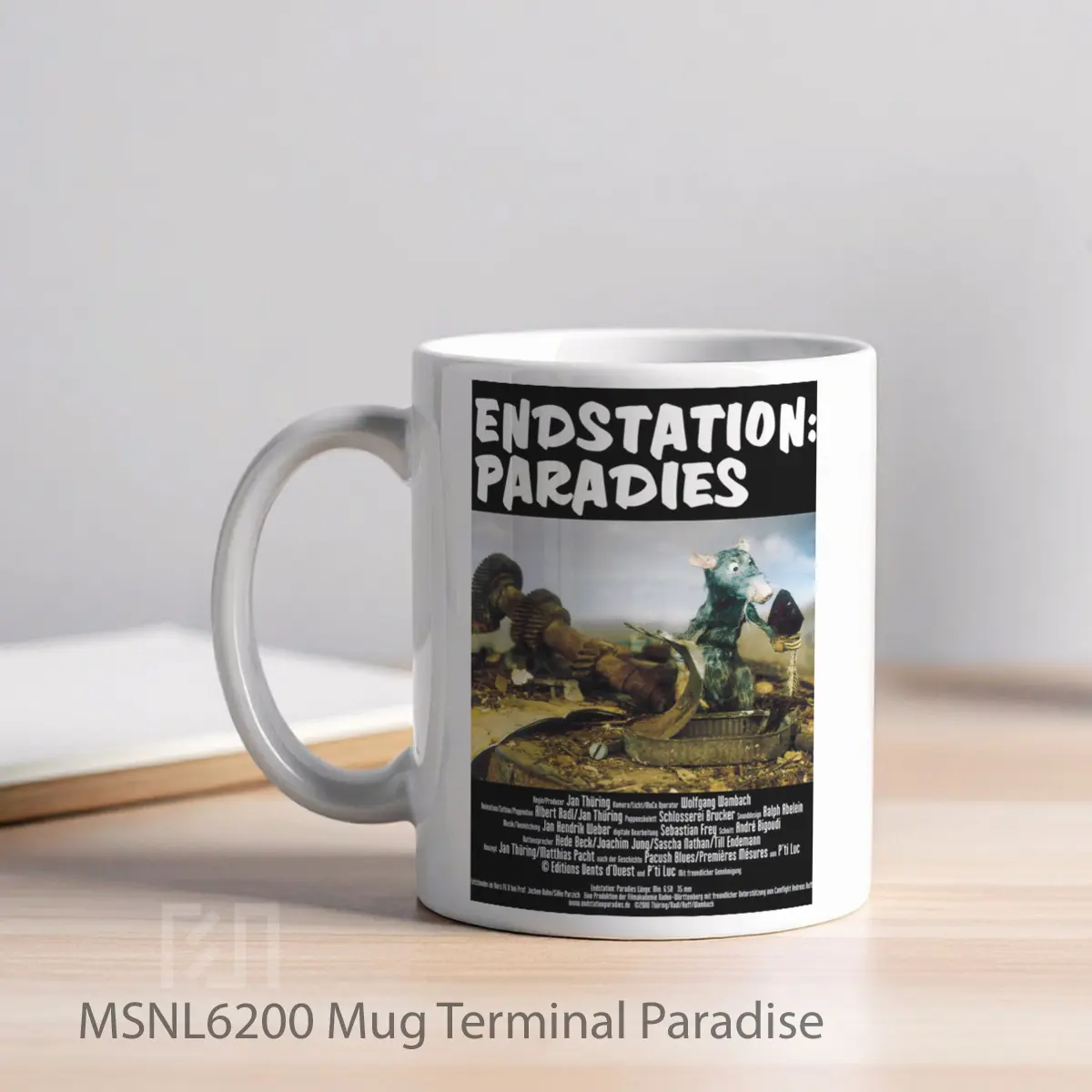 Mug Terminal Paradise Gelas Keramik Tema Film MSNL6200 - Tampak Kiri