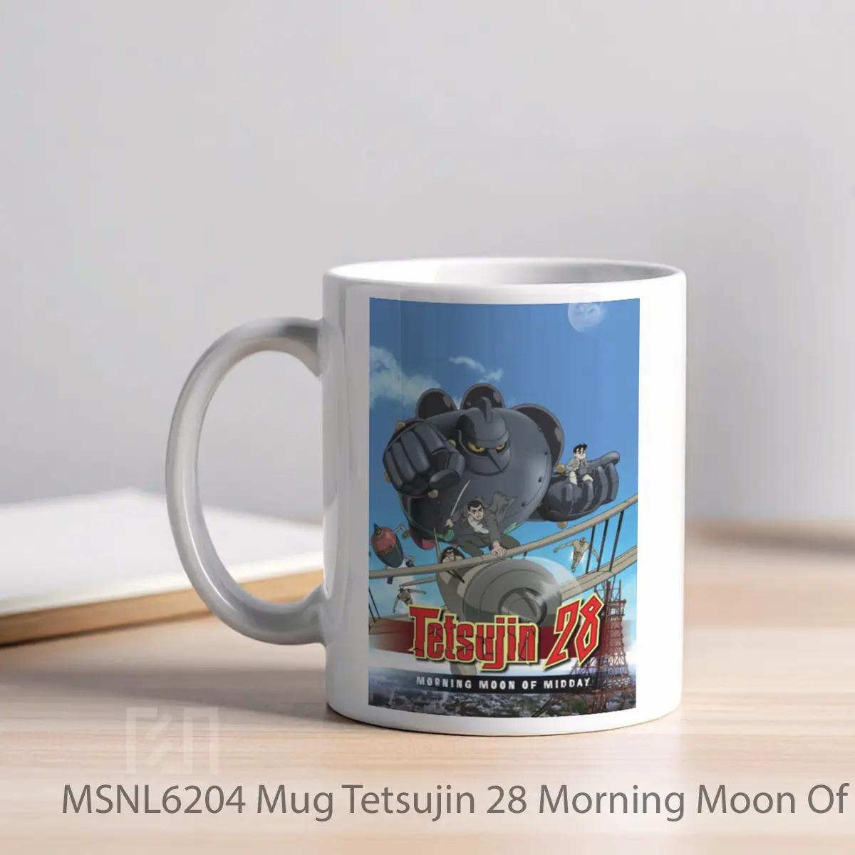 Mug Tetsujin 28 Morning Moon Of Midday Gelas Keramik Tema Film MSNL6204 - Tampak Kiri