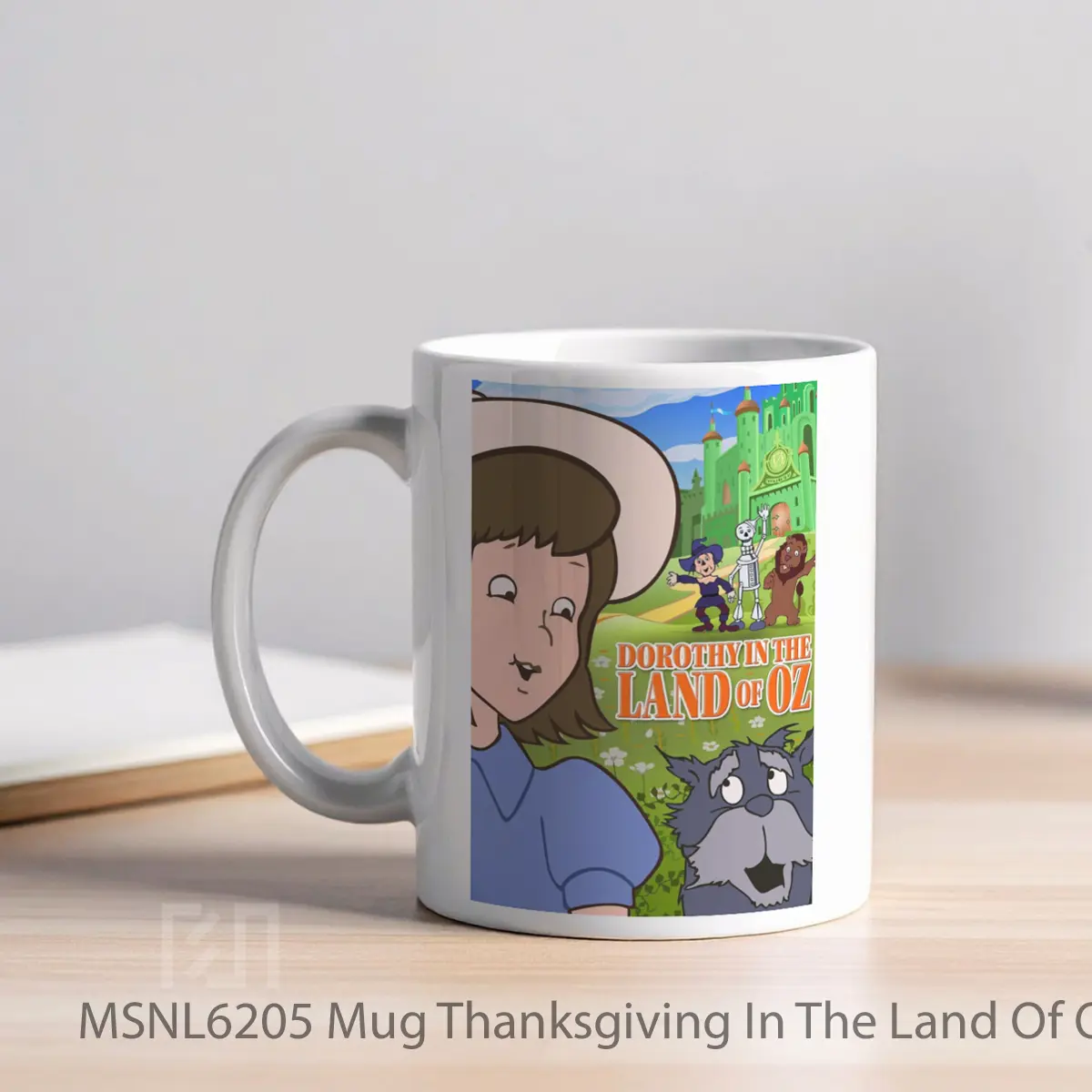 Mug Thanksgiving In The Land Of Oz Gelas Keramik Tema Film MSNL6205 - Tampak Kiri