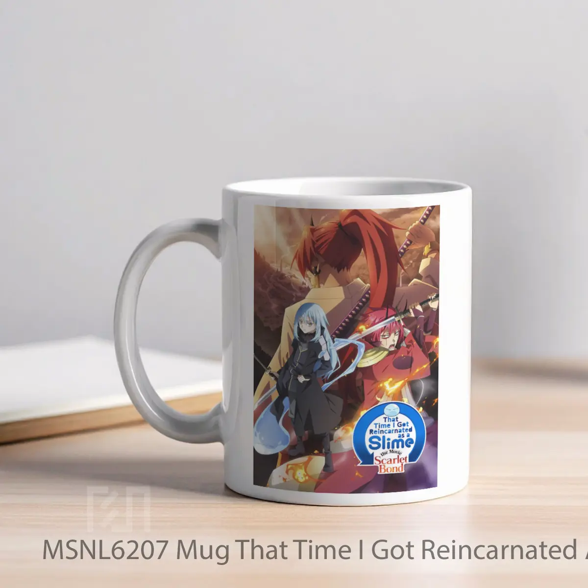 Mug That Time I Got Reincarnated As A Slime The Movie Scarlet Bond Gelas Keramik Tema Film MSNL6207 - Tampak Kiri