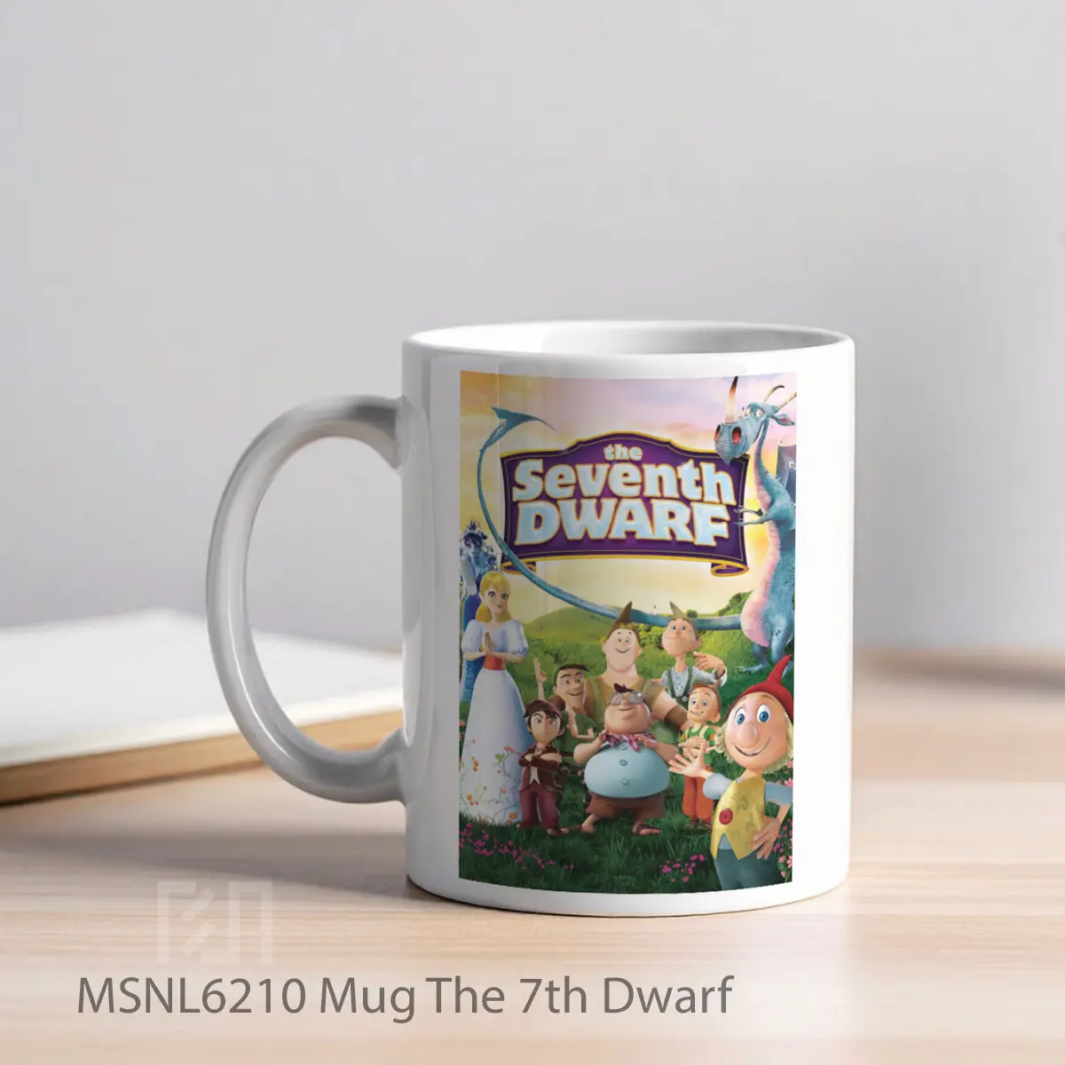 Mug The 7th Dwarf Gelas Keramik Tema Film MSNL6210 - Tampak Kiri