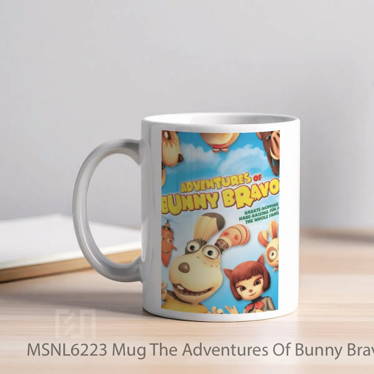 Mug The Adventures Of Bunny Bravo Gelas Keramik Tema Film MSNL6223 - Tampak Kiri