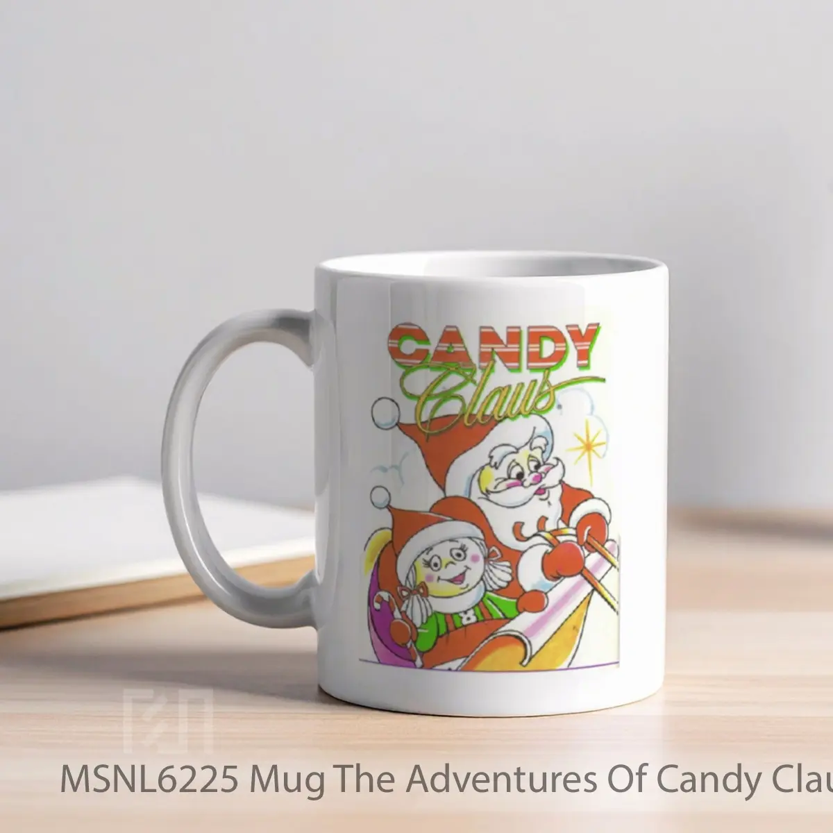 Mug The Adventures Of Candy Claus Gelas Keramik Tema Film MSNL6225 - Tampak Kiri