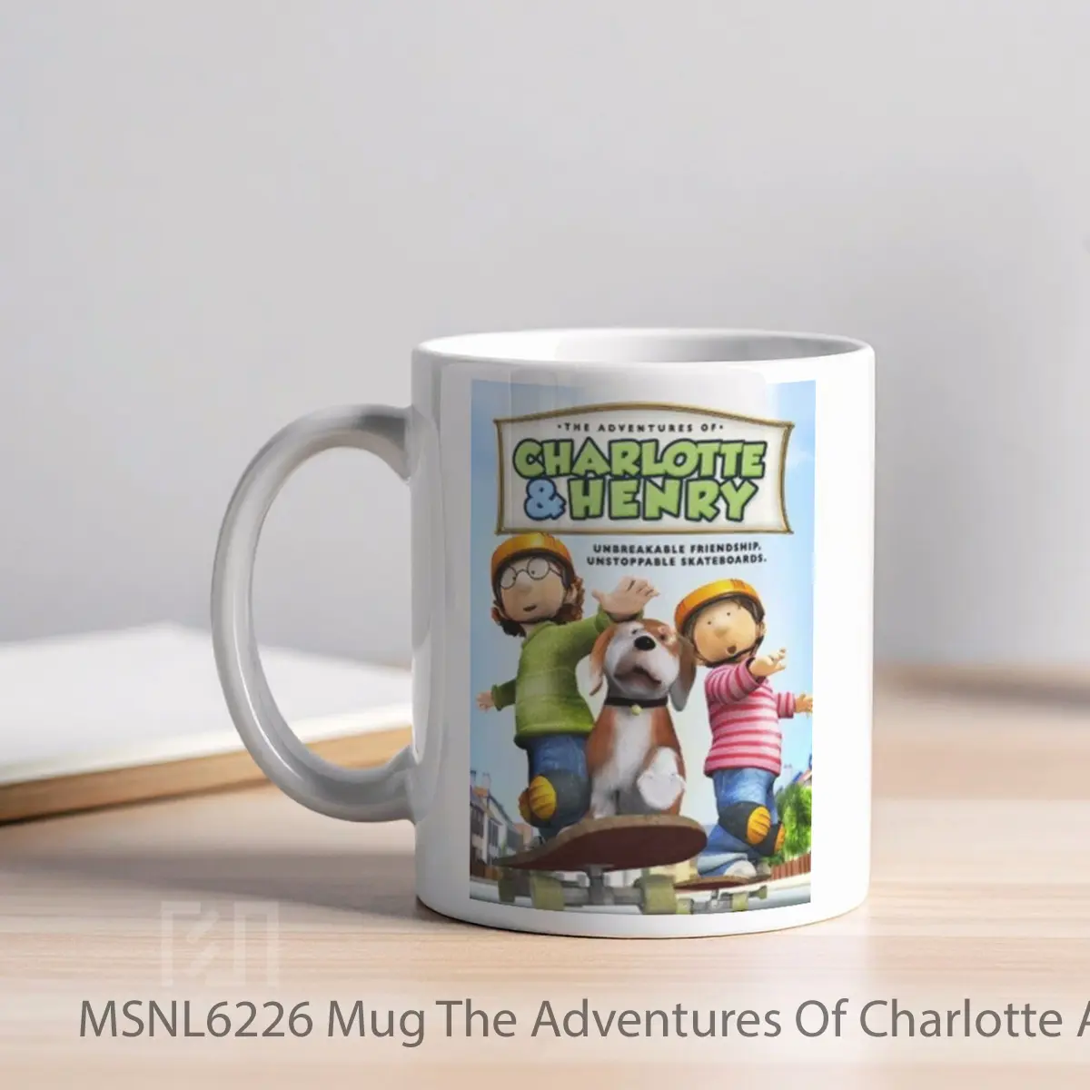 Mug The Adventures Of Charlotte And Henry Gelas Keramik Tema Film MSNL6226 - Tampak Kiri