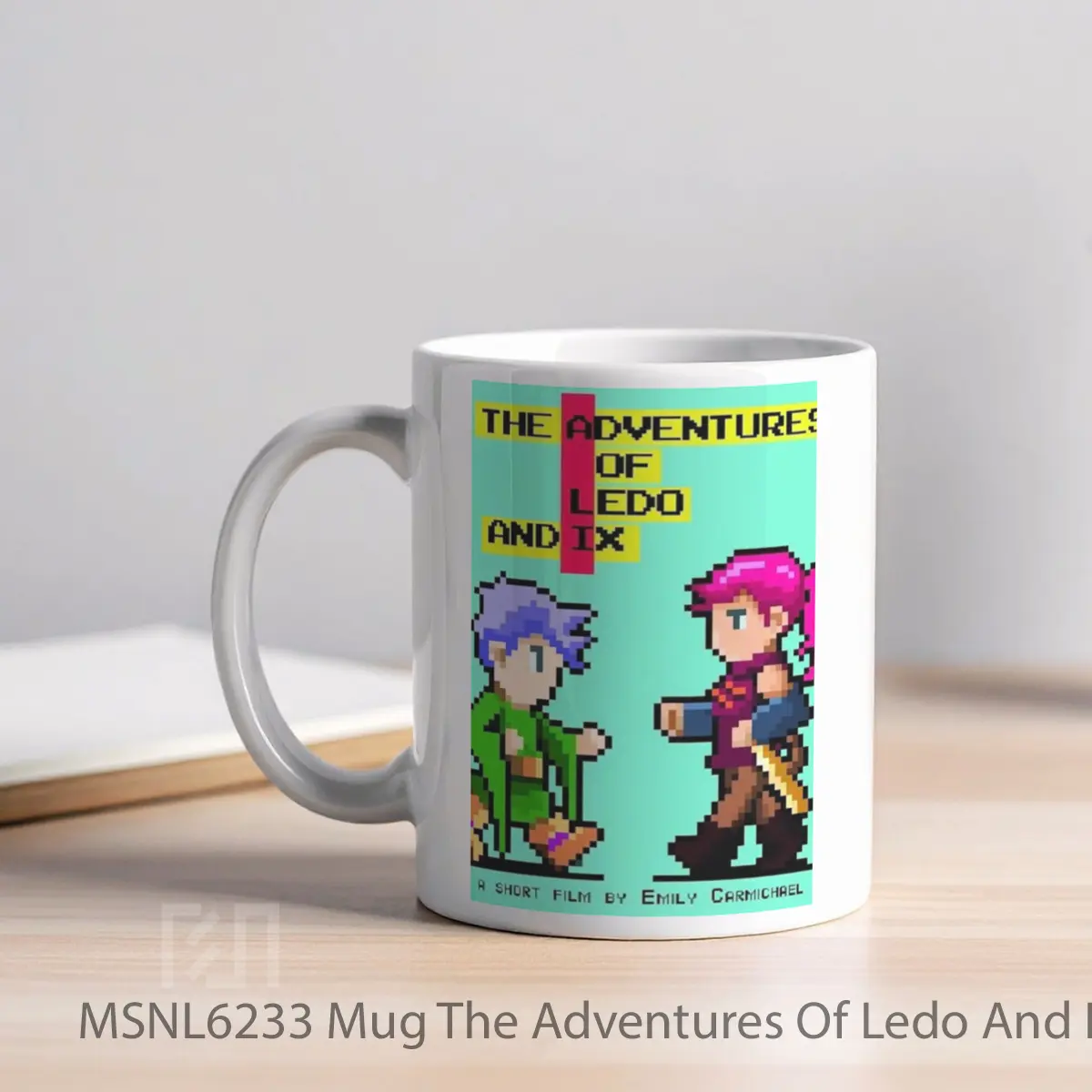 Mug The Adventures Of Ledo And Ix Gelas Keramik Tema Film MSNL6233 - Tampak Kiri