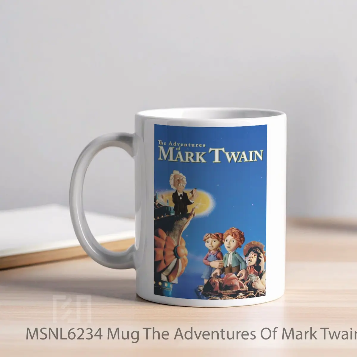 Mug The Adventures Of Mark Twain Gelas Keramik Tema Film MSNL6234 - Tampak Kiri