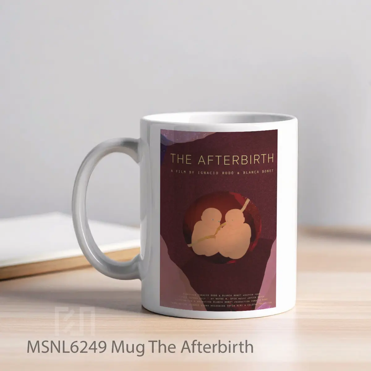 Mug The Afterbirth Gelas Keramik Tema Film MSNL6249 - Tampak Kiri