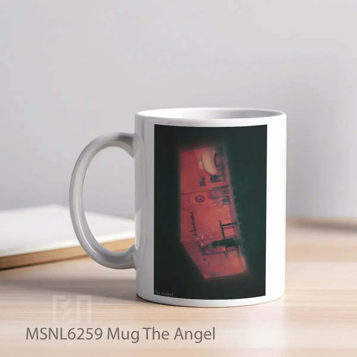 Mug The Angel Gelas Keramik Tema Film MSNL6259 - Tampak Kiri