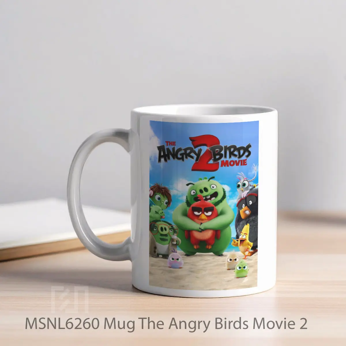 Mug The Angry Birds Movie 2 Gelas Keramik Tema Film MSNL6260 - Tampak Kiri