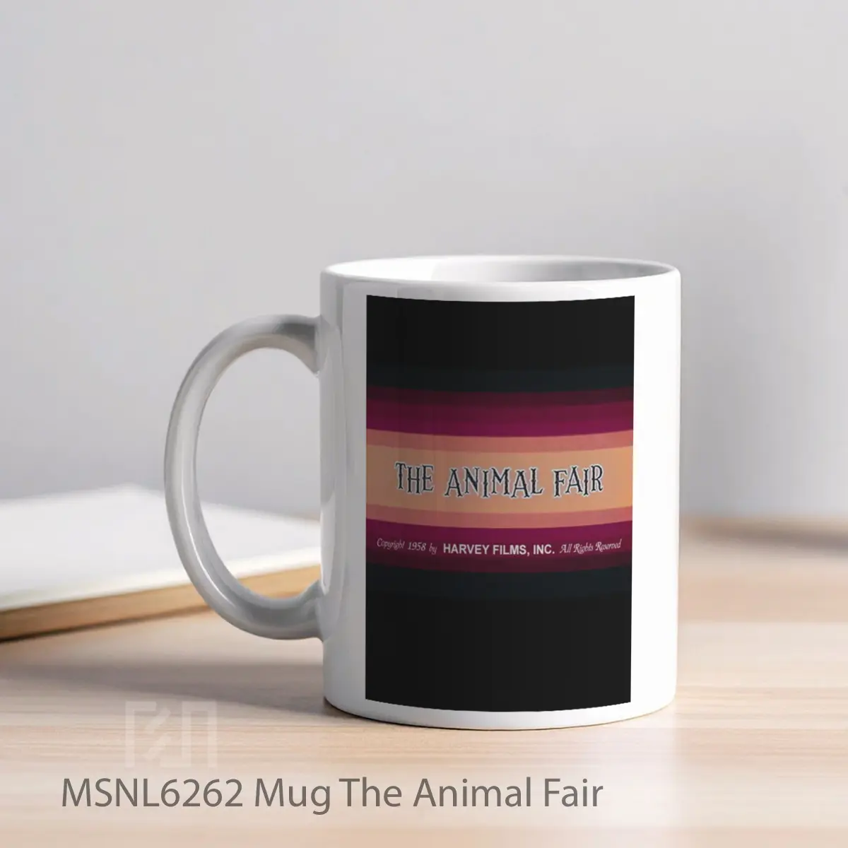 Mug The Animal Fair Gelas Keramik Tema Film MSNL6262 - Tampak Kiri