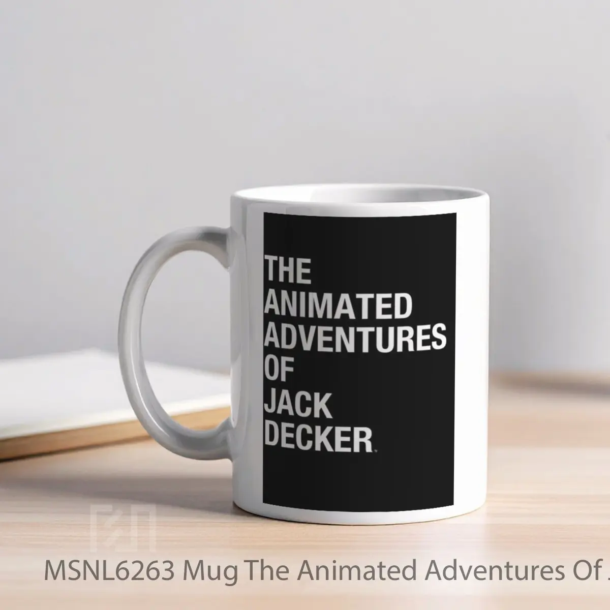 Mug The Animated Adventures Of Jack Decker Gelas Keramik Tema Film MSNL6263 - Tampak Kiri