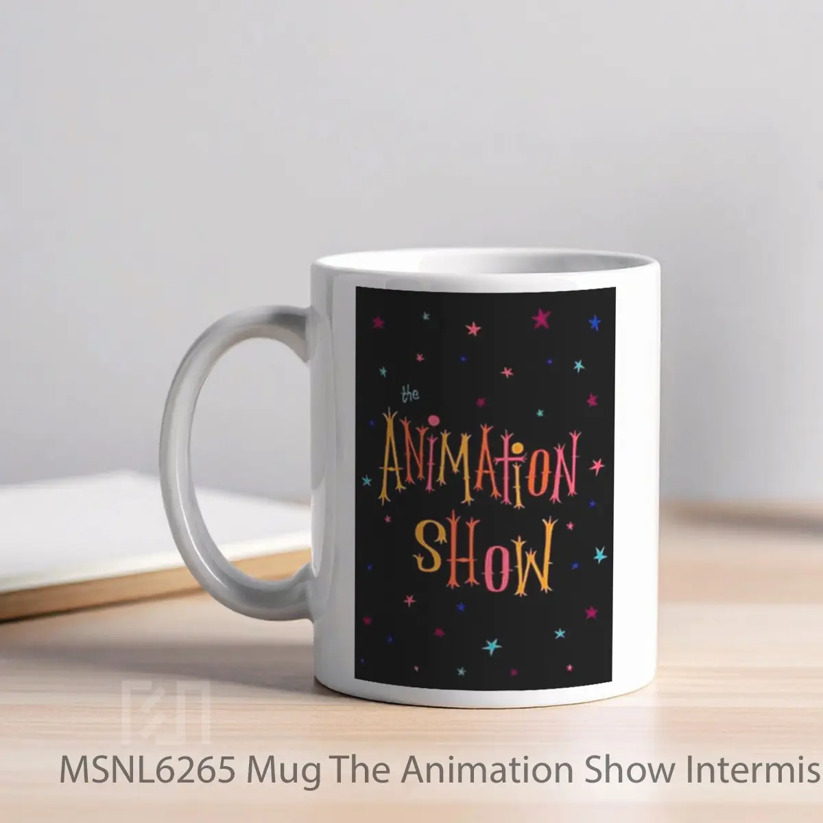 Mug The Animation Show Intermission In The Third Dimension The End Of The Show Gelas Keramik Tema Film MSNL6265 - Tampak Kiri
