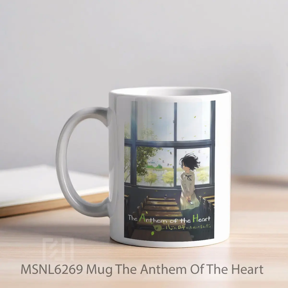 Mug The Anthem Of The Heart Gelas Keramik Tema Film MSNL6269 - Tampak Kiri