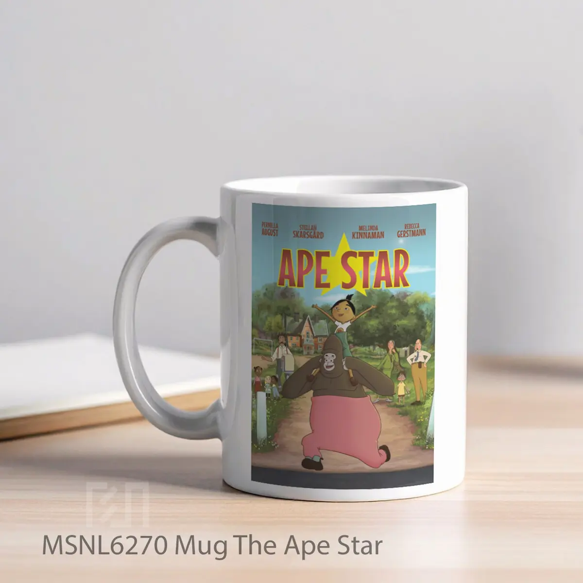 Mug The Ape Star Gelas Keramik Tema Film MSNL6270 - Tampak Kiri