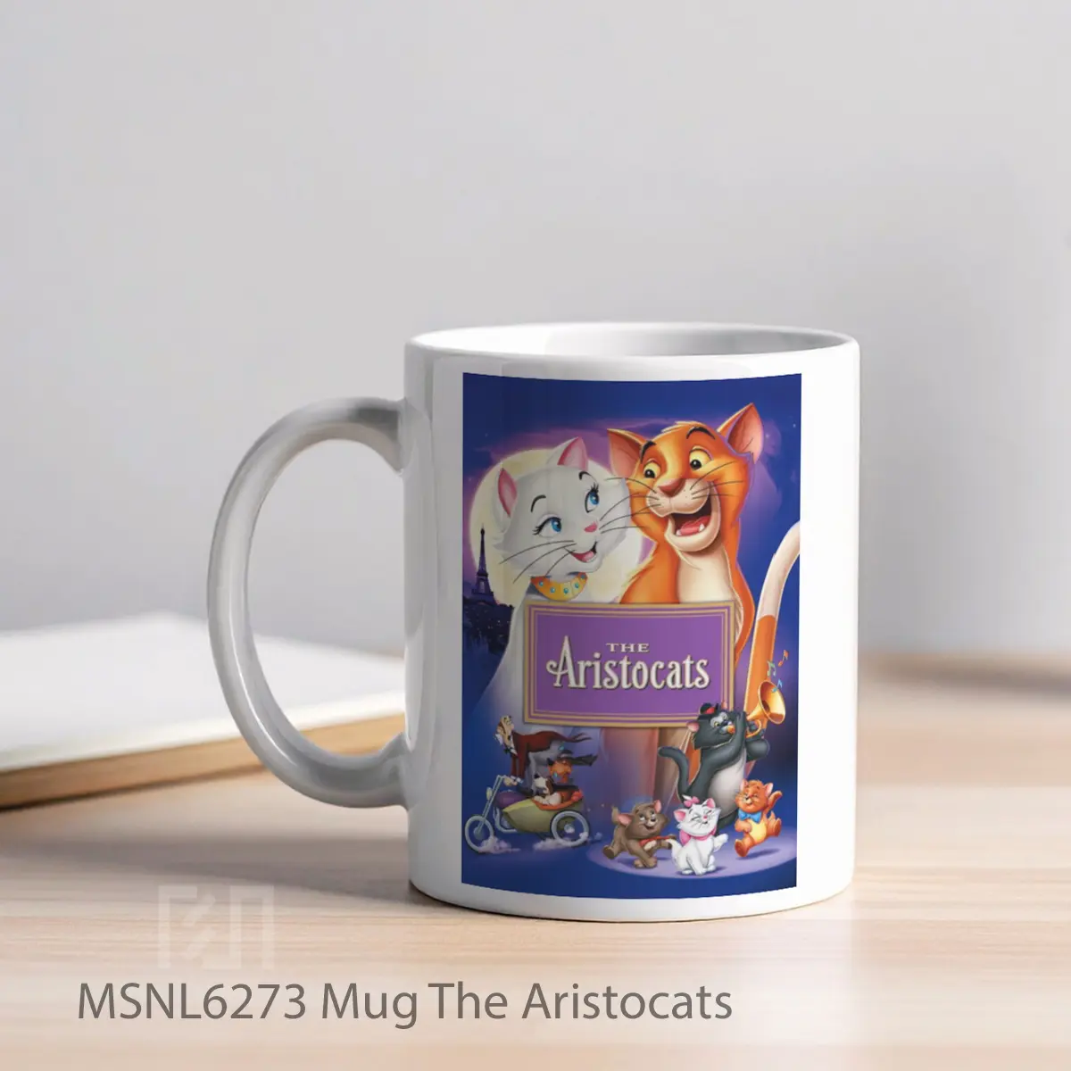 Mug The Aristocats Gelas Keramik Tema Film MSNL6273 - Tampak Kiri