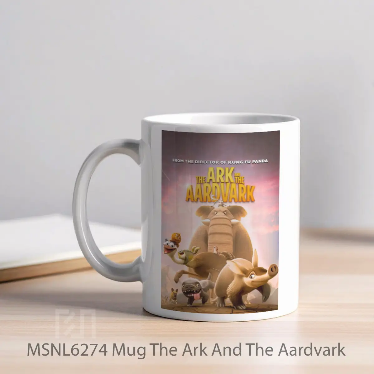 Mug The Ark And The Aardvark Gelas Keramik Tema Film MSNL6274 - Tampak Kiri