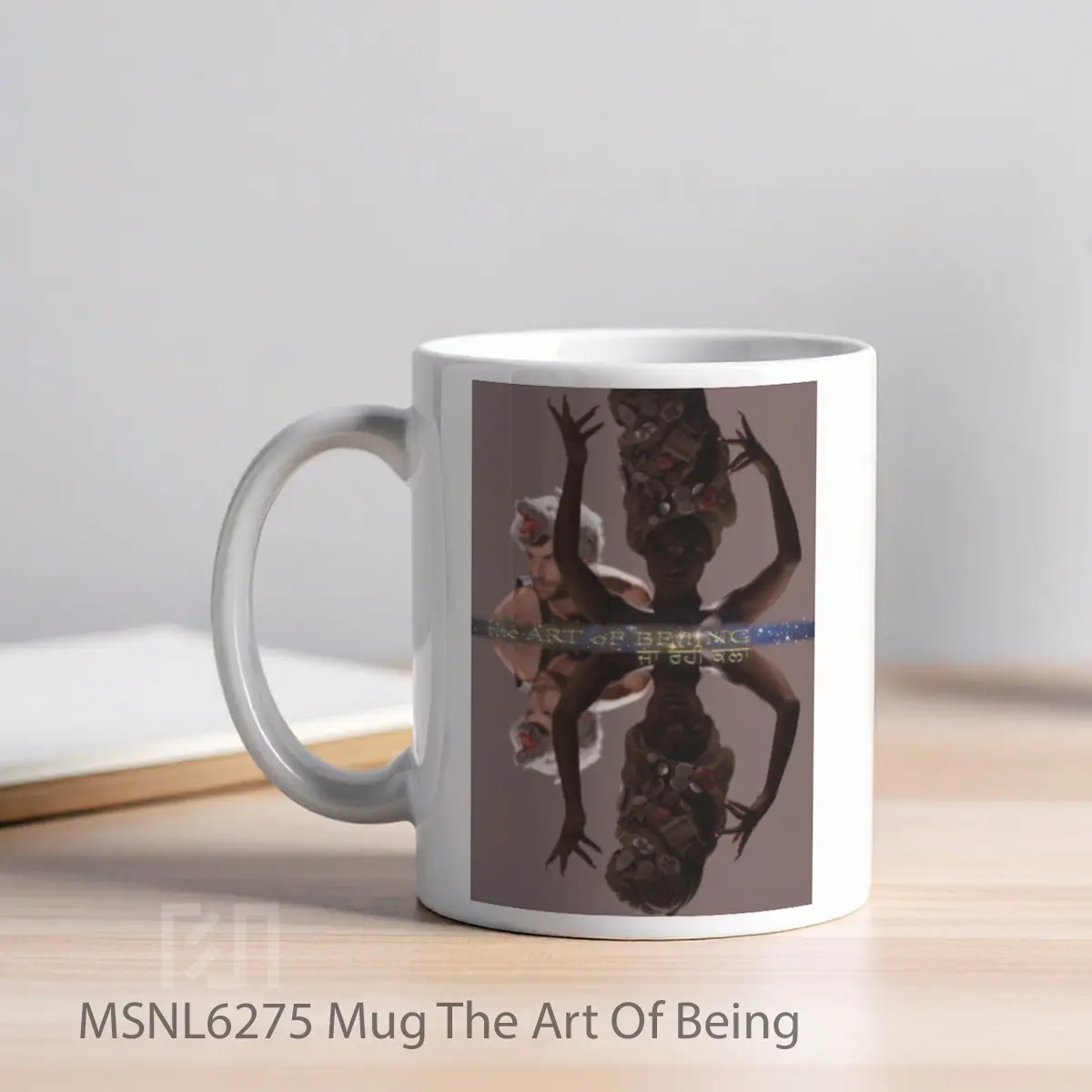 Mug The Art Of Being Gelas Keramik Tema Film MSNL6275 - Tampak Kiri