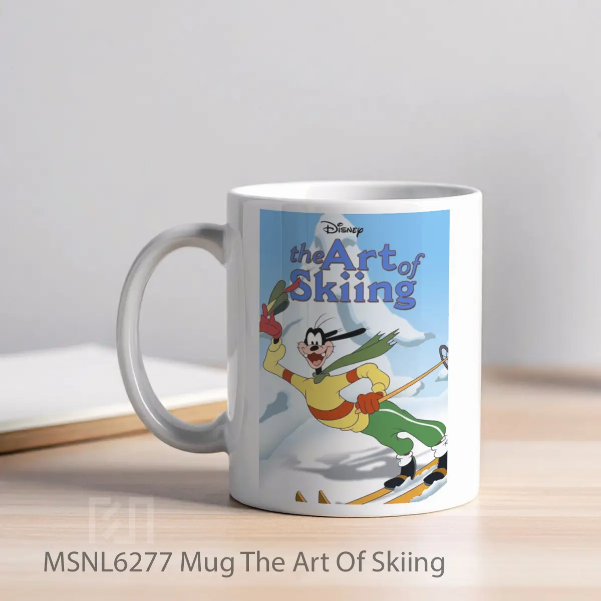 Mug The Art Of Skiing Gelas Keramik Tema Film MSNL6277 - Tampak Kiri