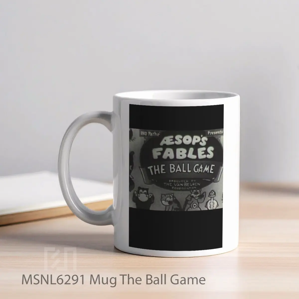 Mug The Ball Game Gelas Keramik Tema Film MSNL6291 - Tampak Kiri