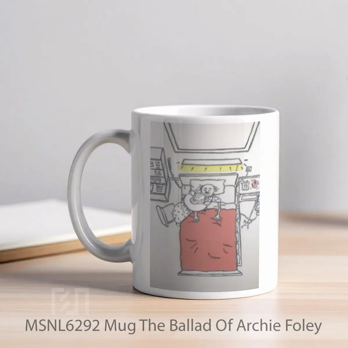 Mug The Ballad Of Archie Foley Gelas Keramik Tema Film MSNL6292 - Tampak Kiri
