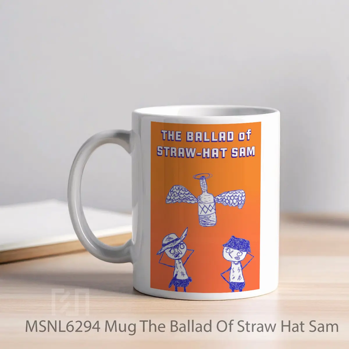 Mug The Ballad Of Straw Hat Sam Gelas Keramik Tema Film MSNL6294 - Tampak Kiri