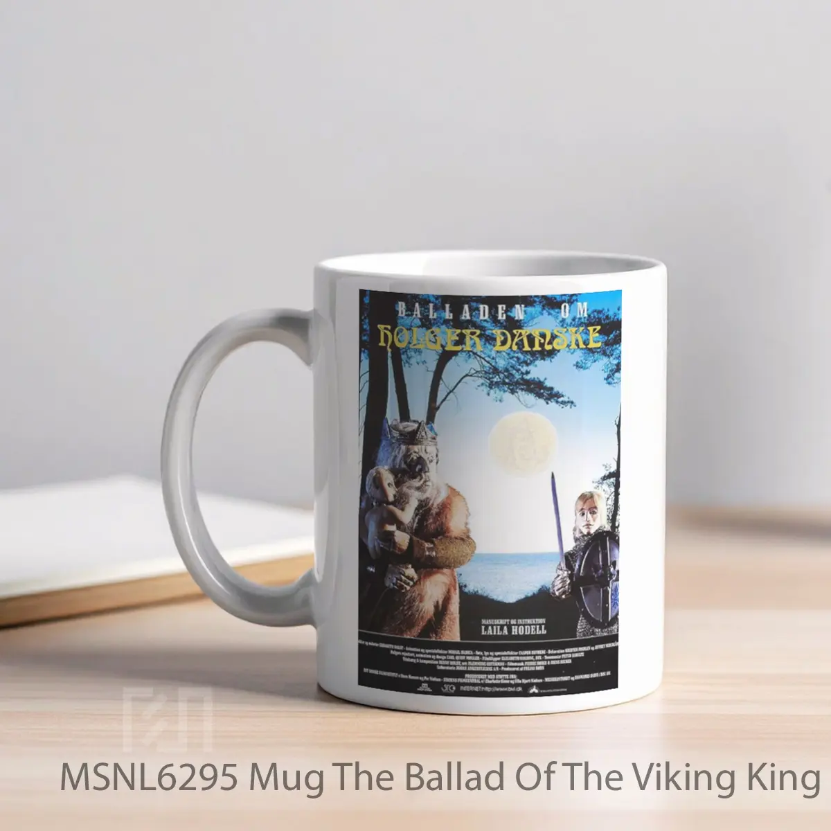 Mug The Ballad Of The Viking King Holger The Dane Gelas Keramik Tema Film MSNL6295 - Tampak Kiri